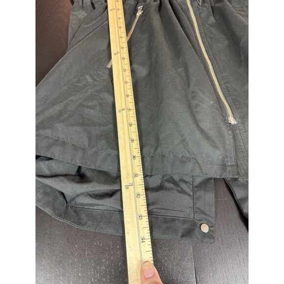 Soia & Koi Revolve Utility Jacket Anorak Black Size XL Hooded Pockets Rain Coat - Picture 9 of 16